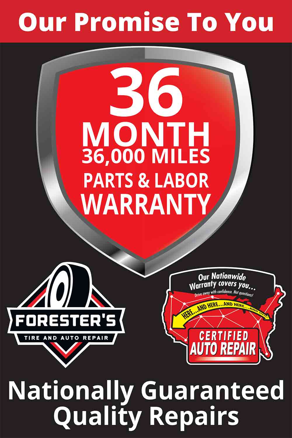 Foresters Tire Warranty Poster